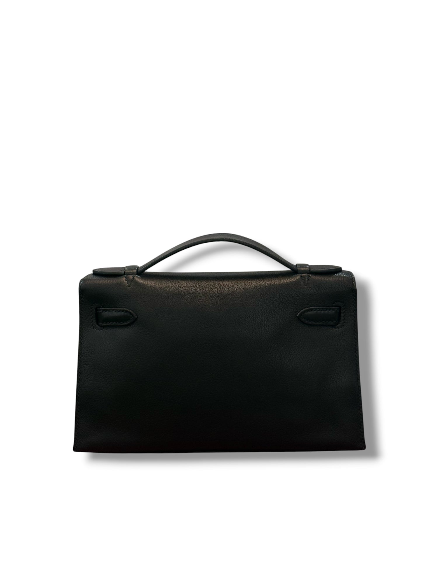 Hermès - Pochette Kelly Clutch Noir PHW
