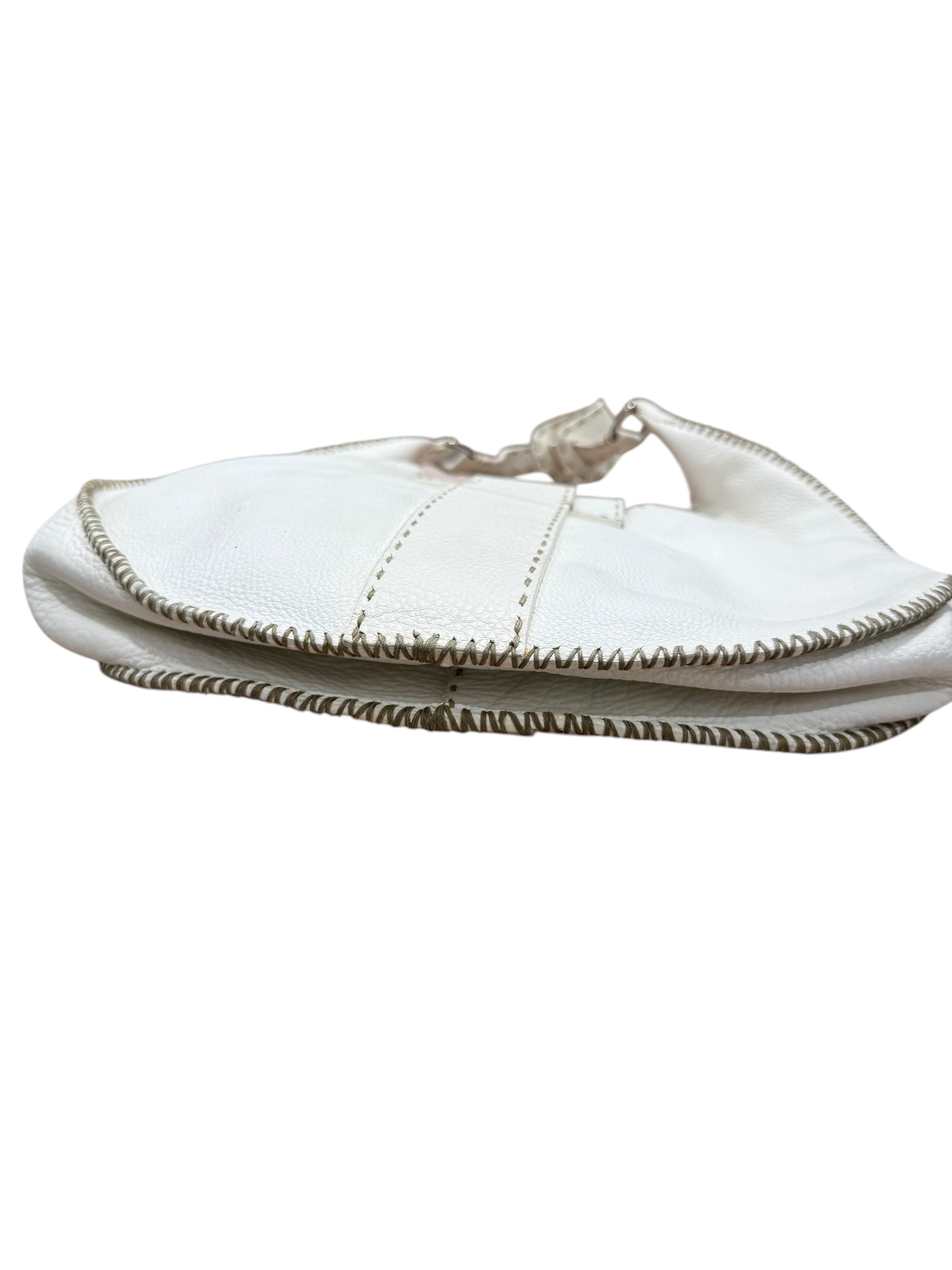 FENDI - Sac hobo selleria en cuir blanc