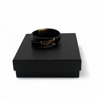 Saint Laurent - Bracelet en alligator