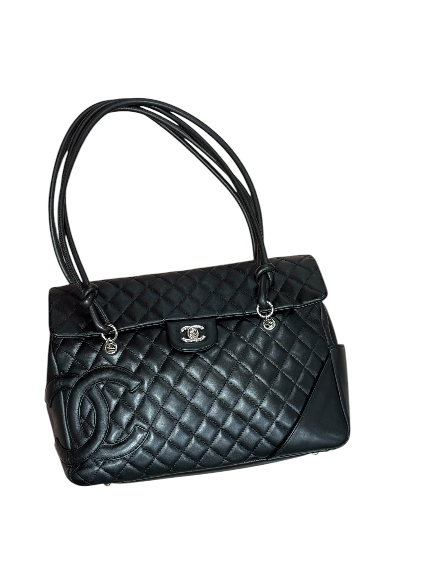 Chanel - sac cabas cambon cuir noir