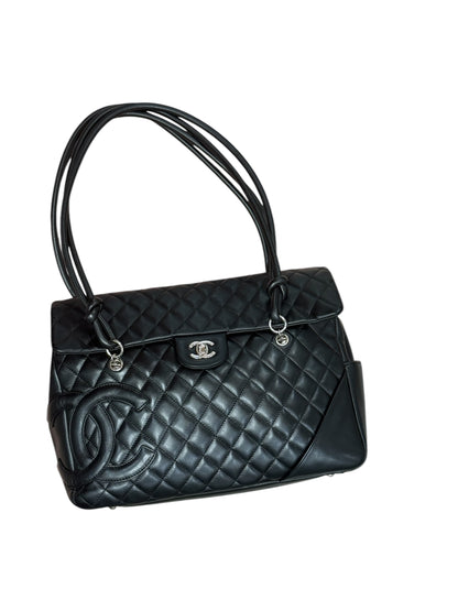 Chanel - sac cabas cambon cuir noir