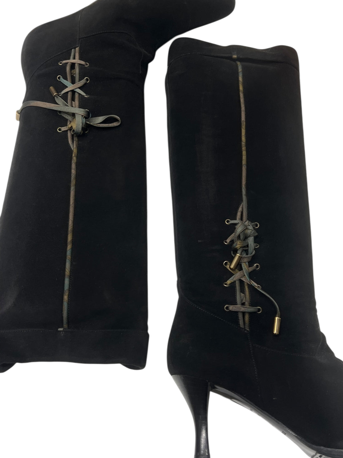 Hermès - bottes daim T 37,5