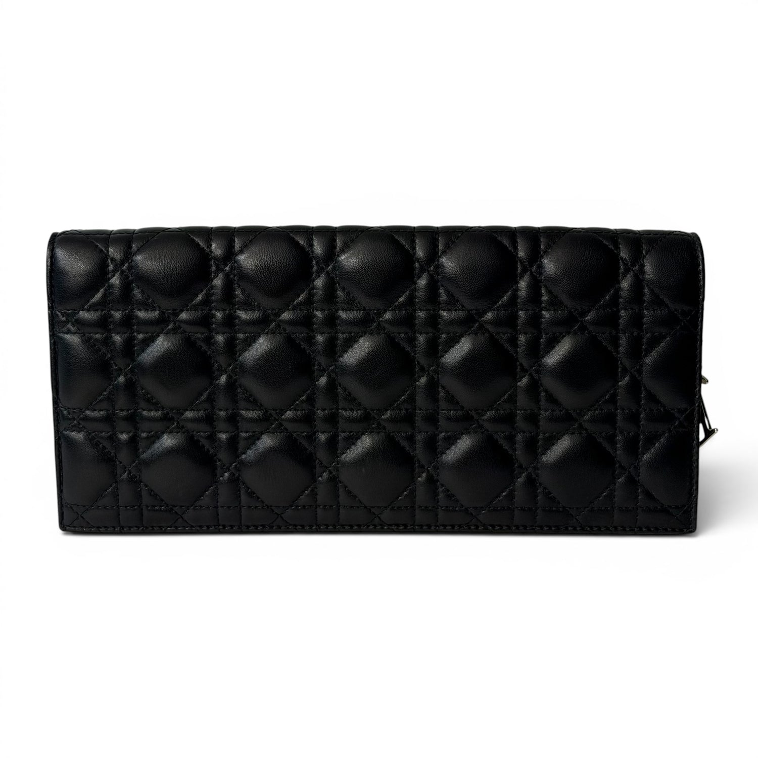 Dior - Pochette Lady Dior en cuir cannage noir