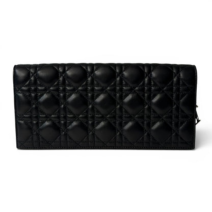 Dior - Pochette Lady Dior en cuir cannage noir