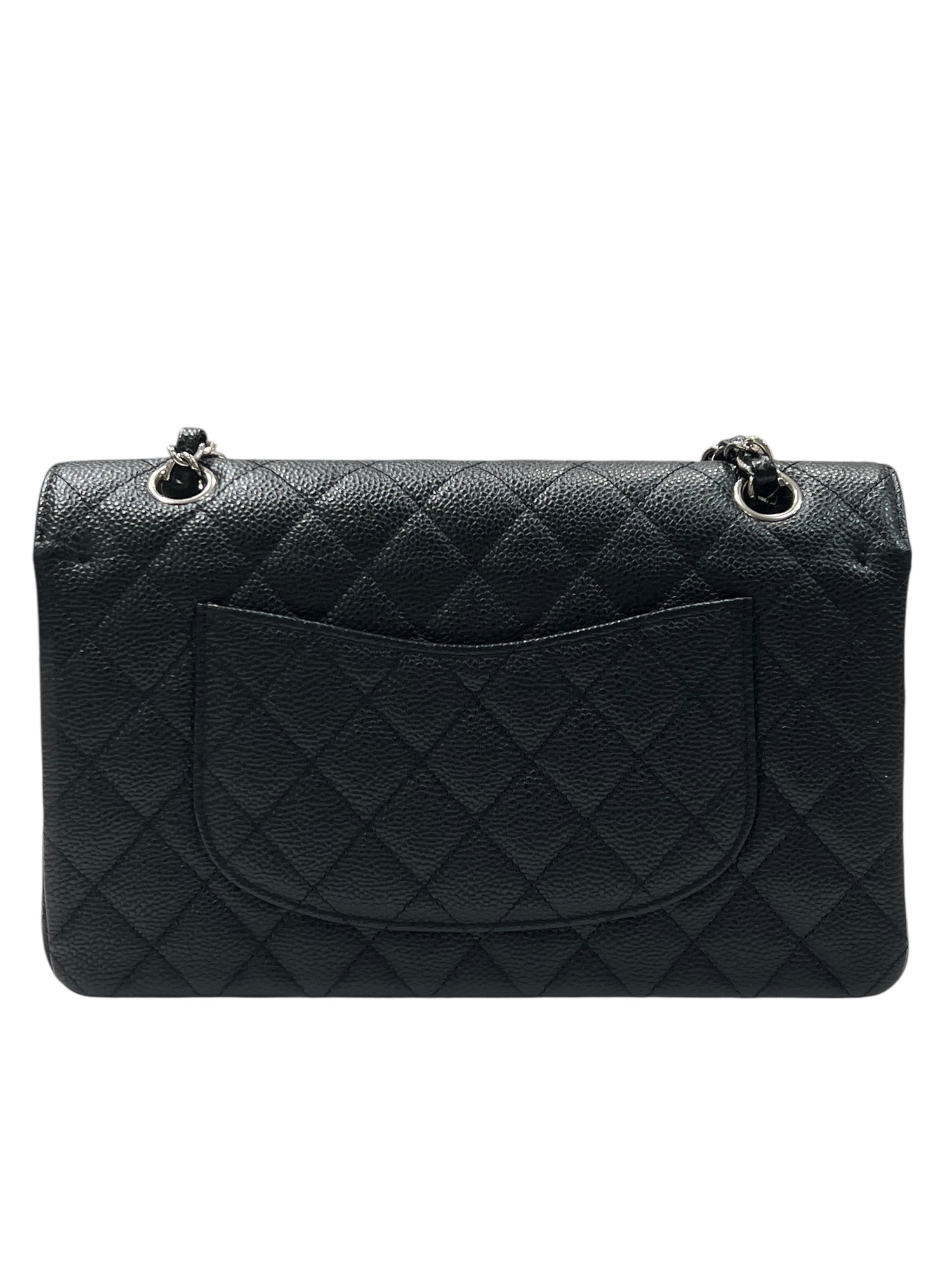 Chanel - Sac classique 11.12 timeless médium cuir caviar noir
