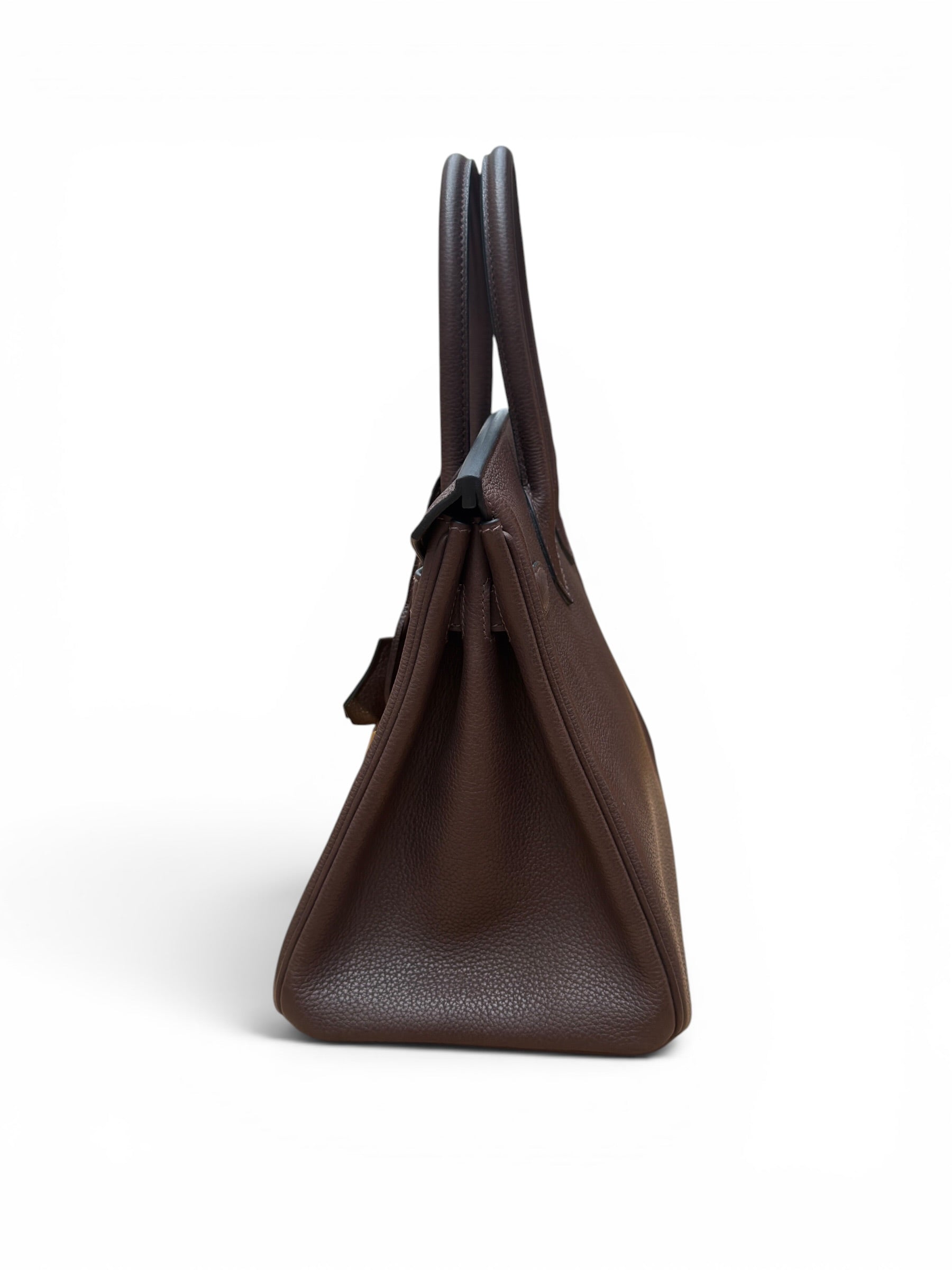 Hermès - Sac Birkin 30 Barenia Ébène
