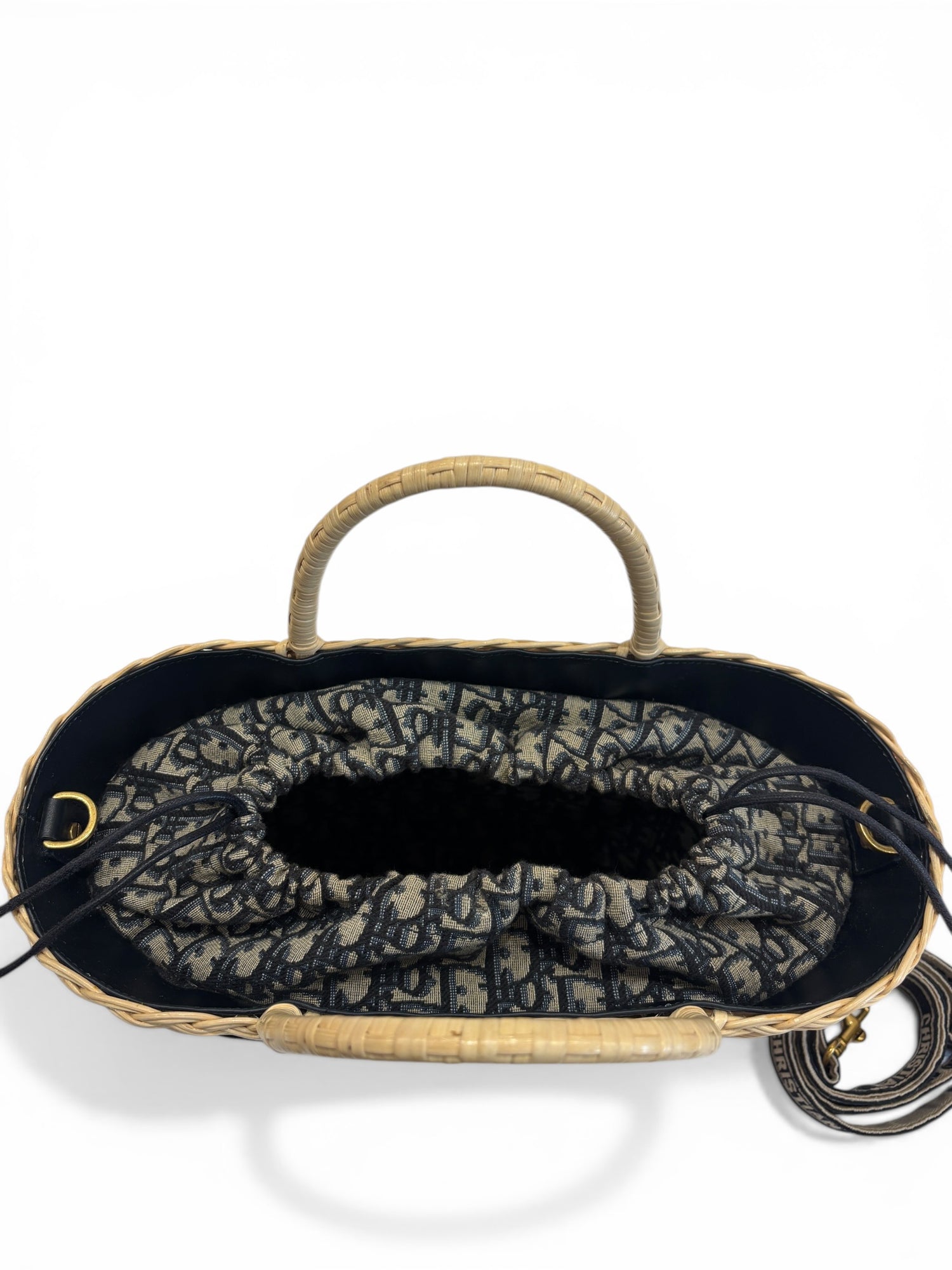 Christian Dior - Sac panier en osier Wicker