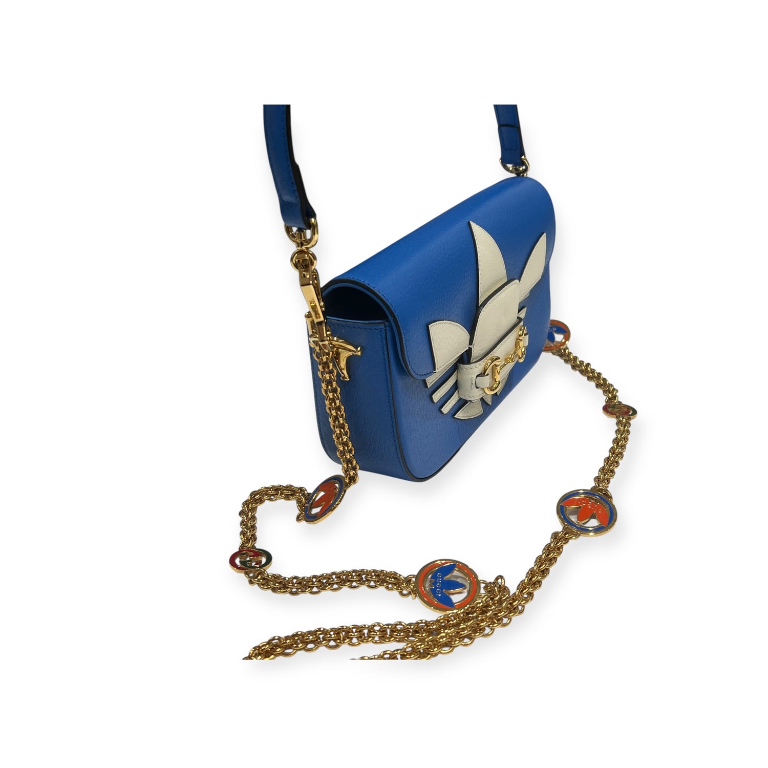 Gucci - Sac Adidas Cuir Bleu Edition Limitée | Les Folies d&