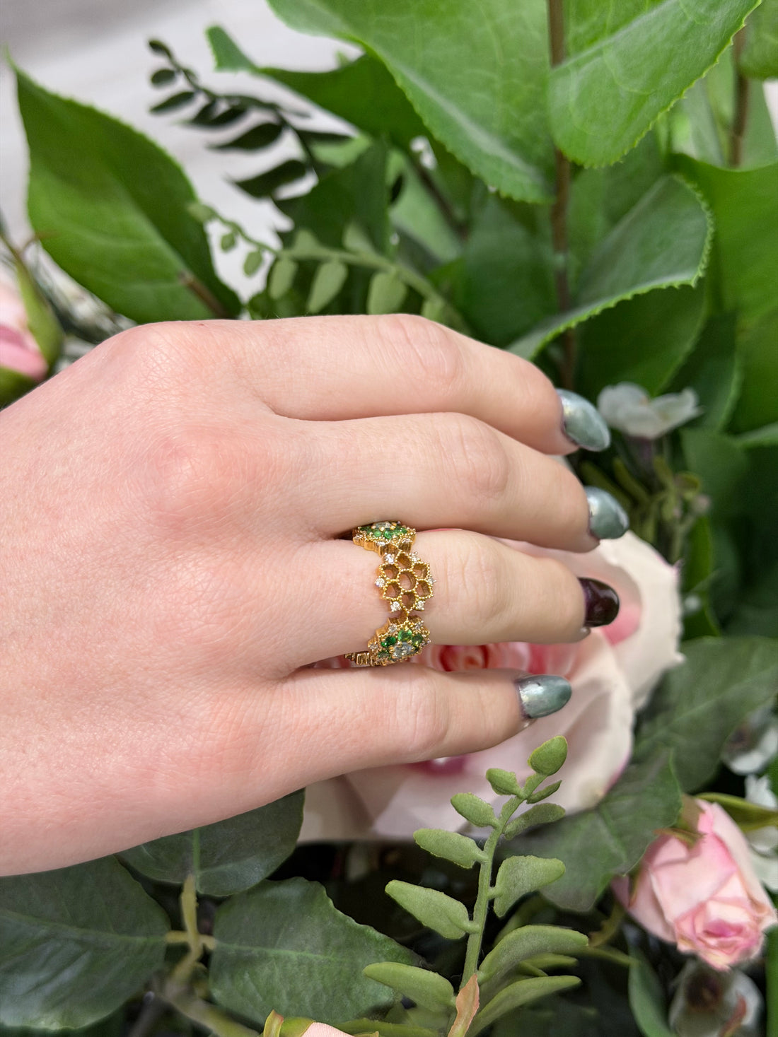 Alexandra Rosier - Bague Eden Tsavorites