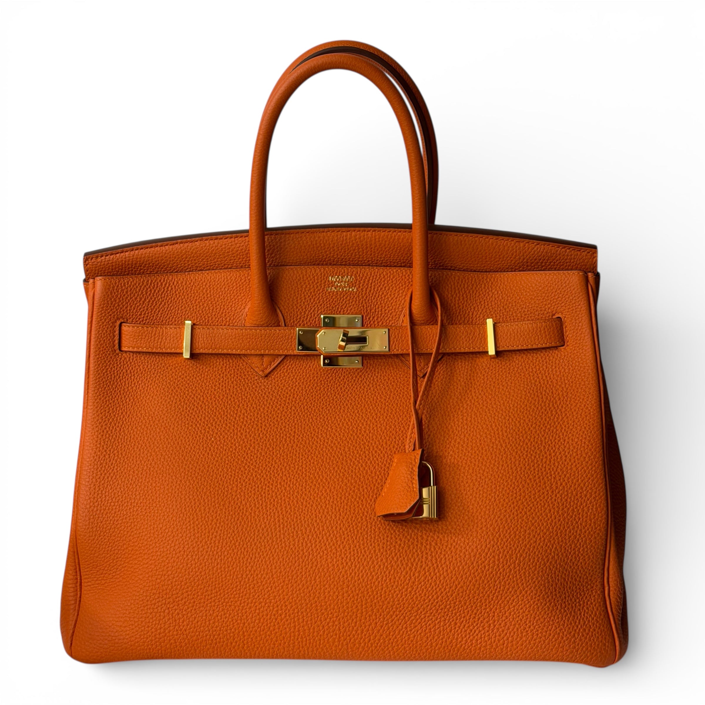 Hermès - Borsa Birkin 35 arancione