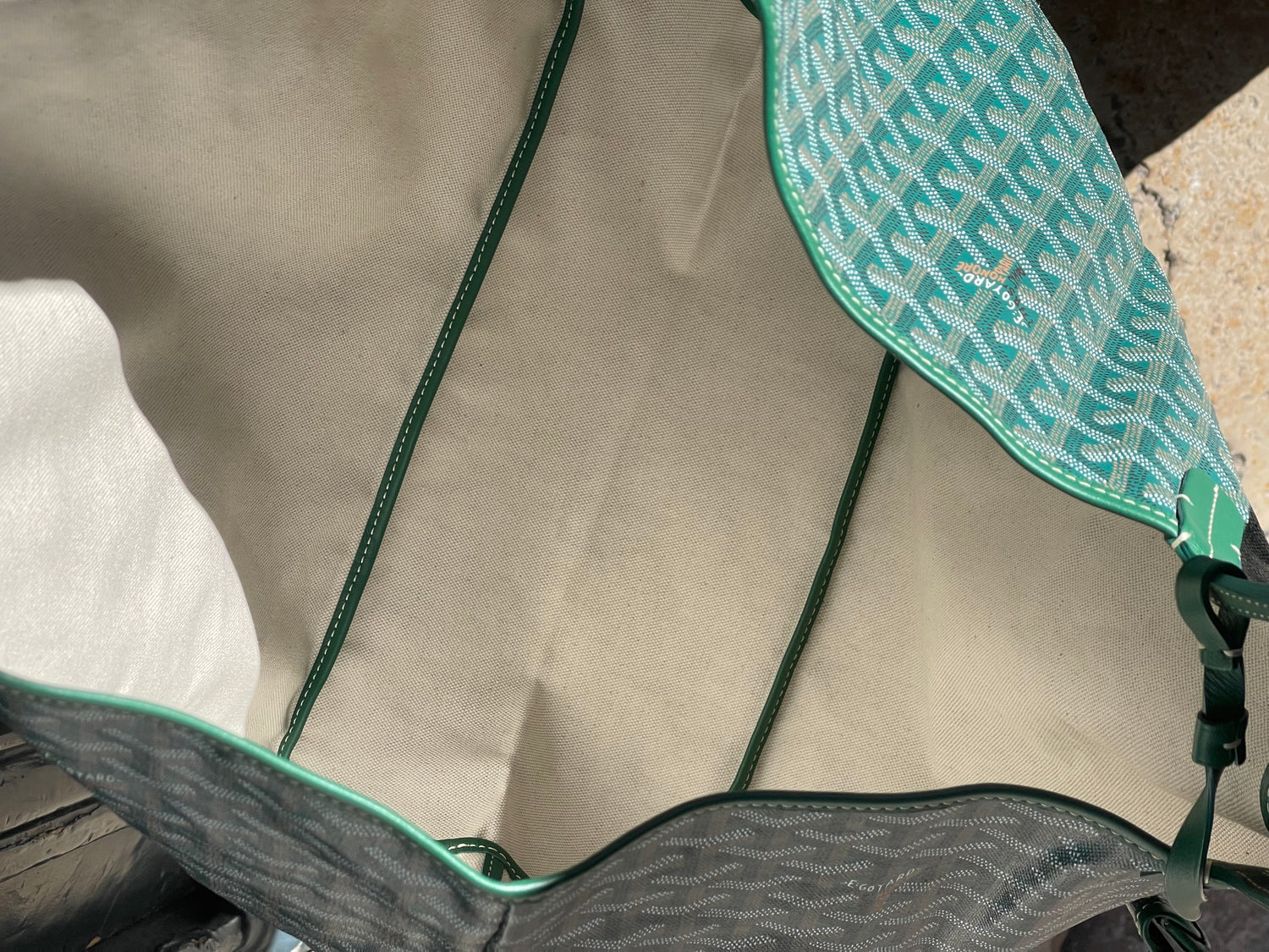 Goyard - Einkaufstasche Saint Louis grün GM