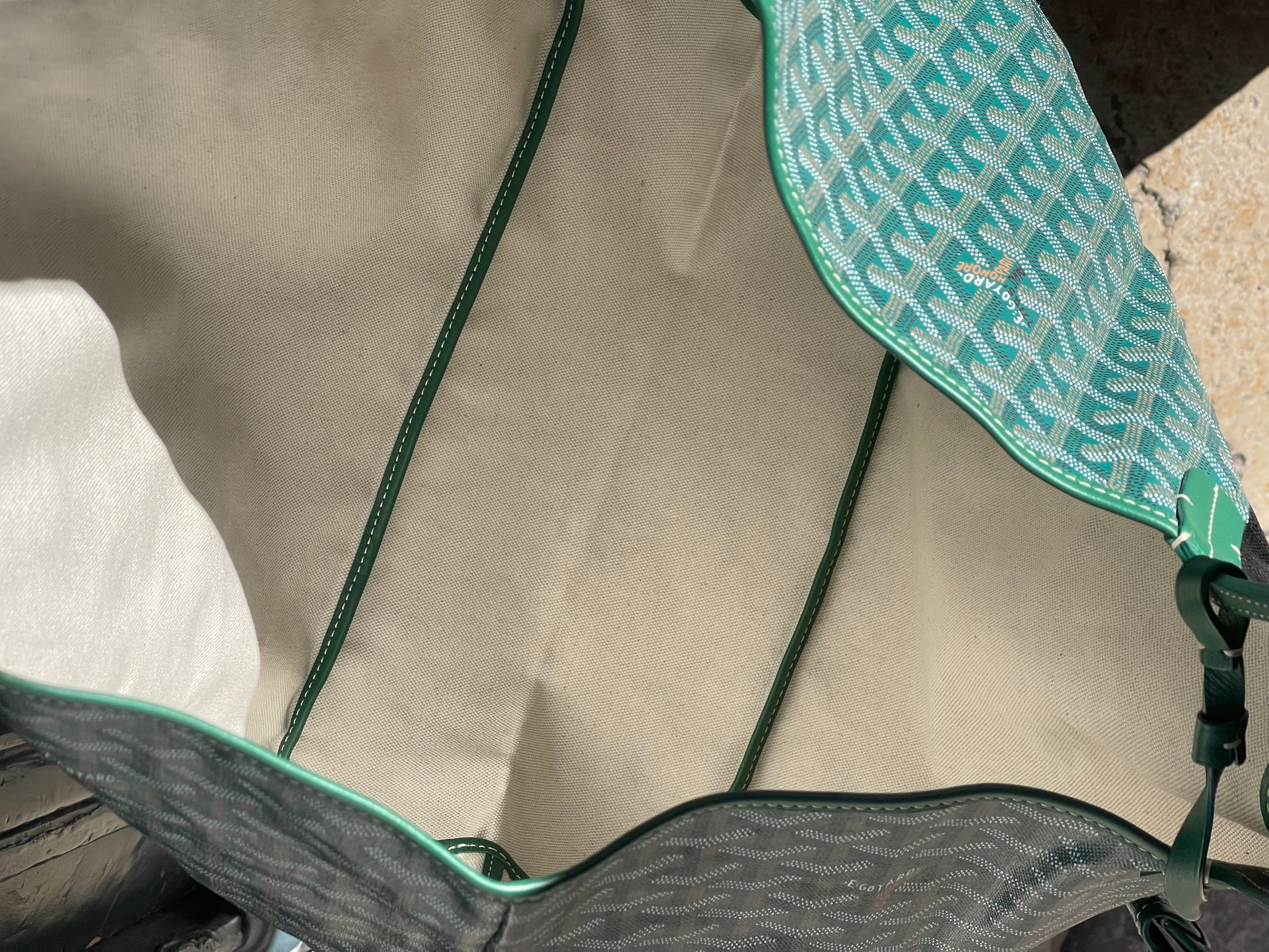 Goyard - Einkaufstasche Saint Louis grün GM