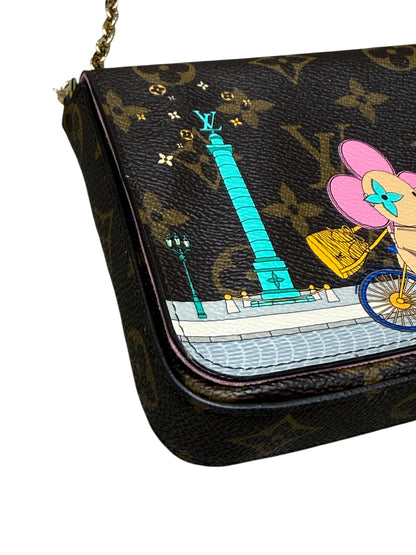 Louis Vuitton - Pochette Félicie Edition Vivienne Place Vendôme | Les Folies d’Eugénie