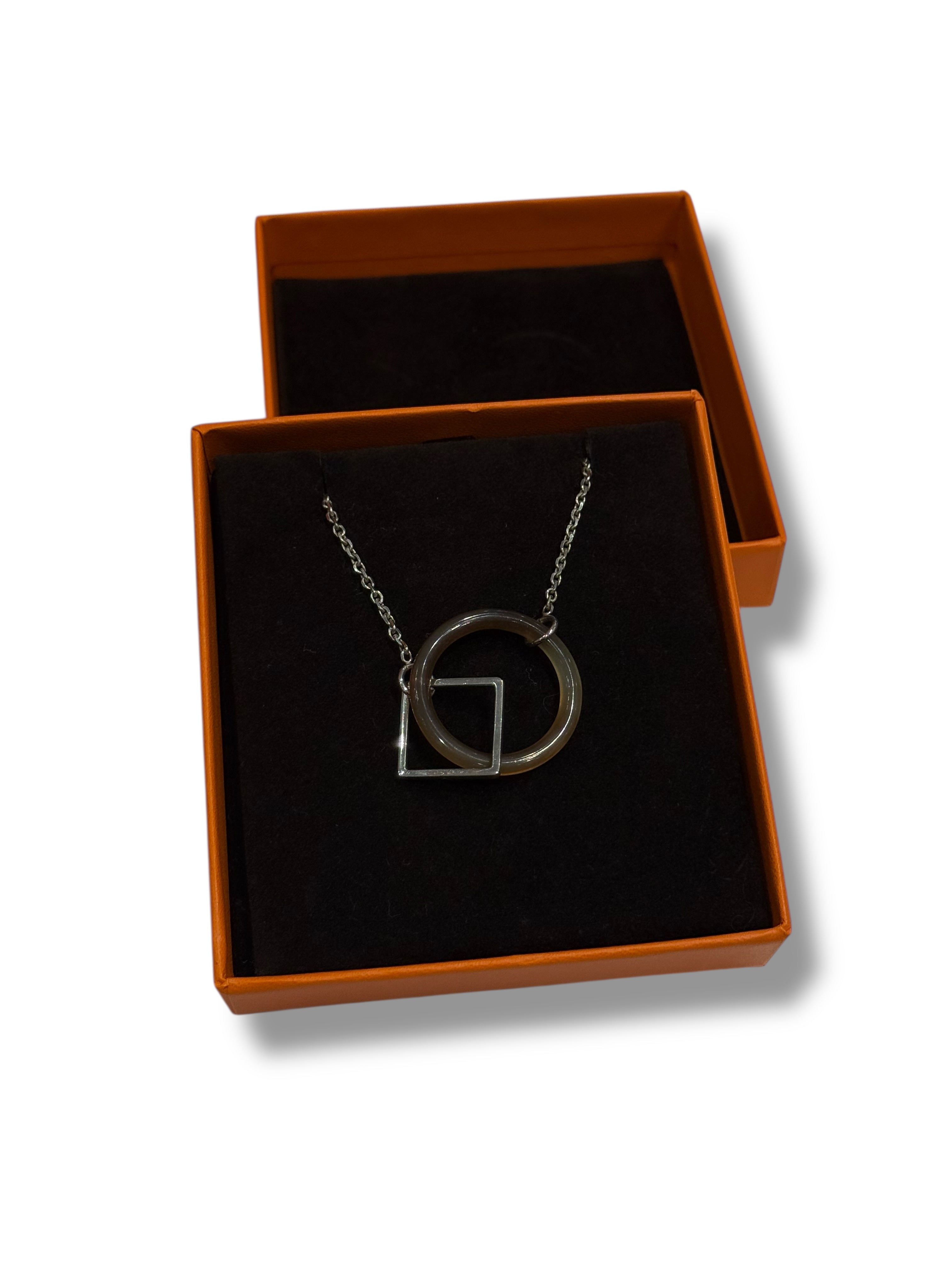 Hermès - collier Corne &amp; Argent