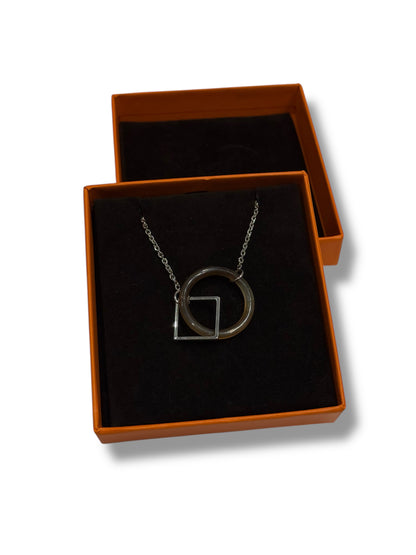 Hermès - collier Corne &amp; Argent