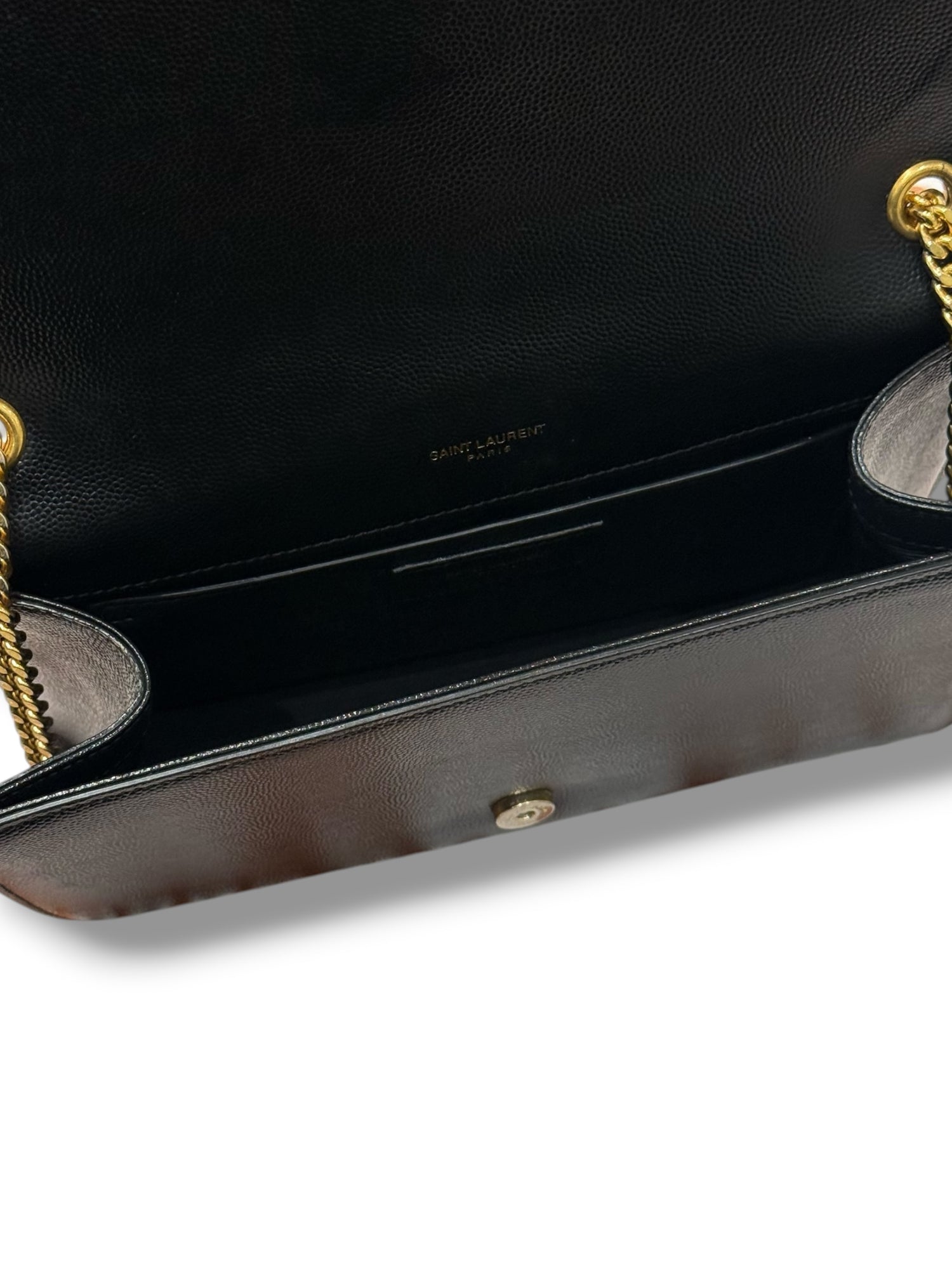 Saint Laurent - sac Kate médium cuir noir