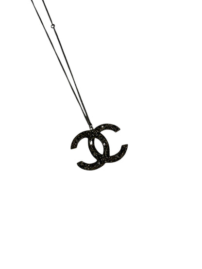 Chanel - Collier maxi CC argenté