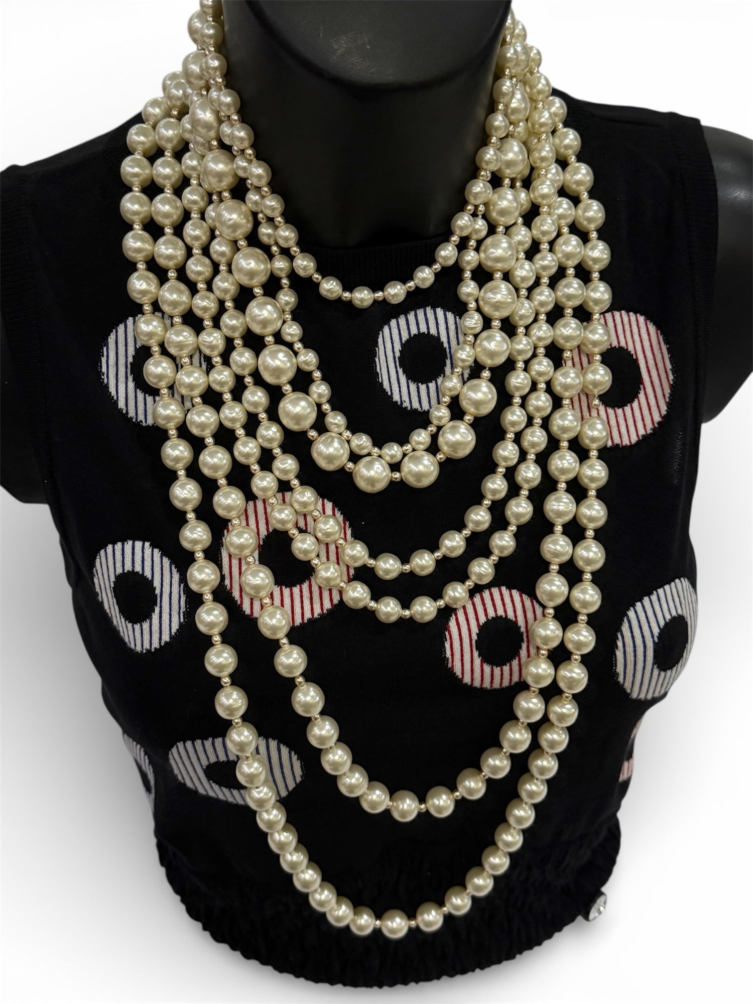 Chanel - Collier perles sept rangs
