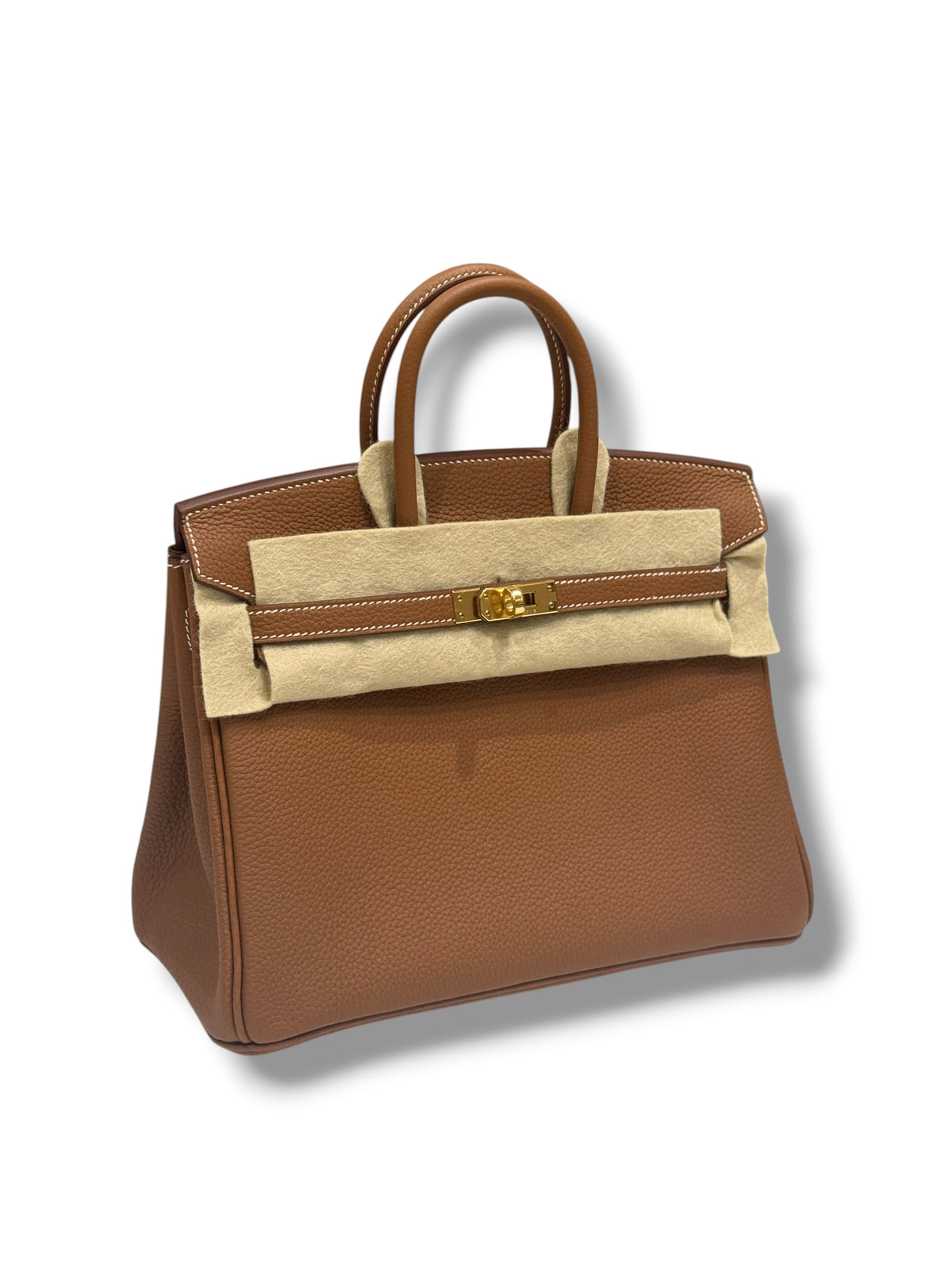Hermès – Birkin 25 aus Togo-Leder, Gold, GHW