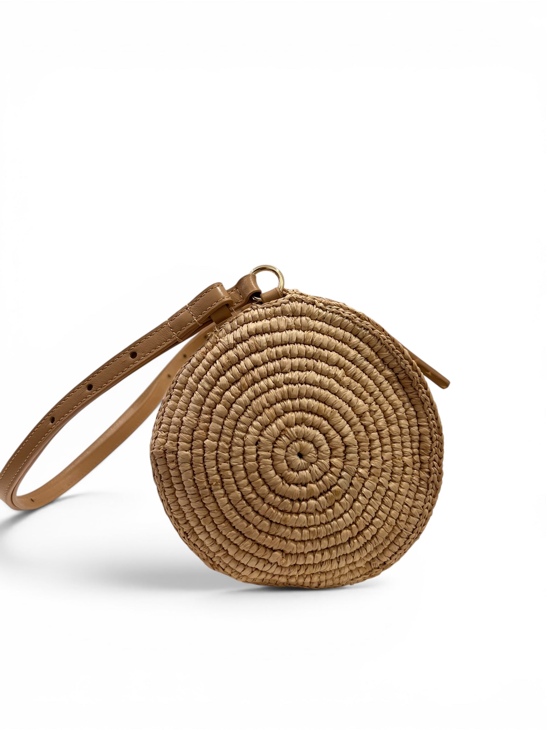 Paco Rabanne - Sac Bowling en raphia et métal