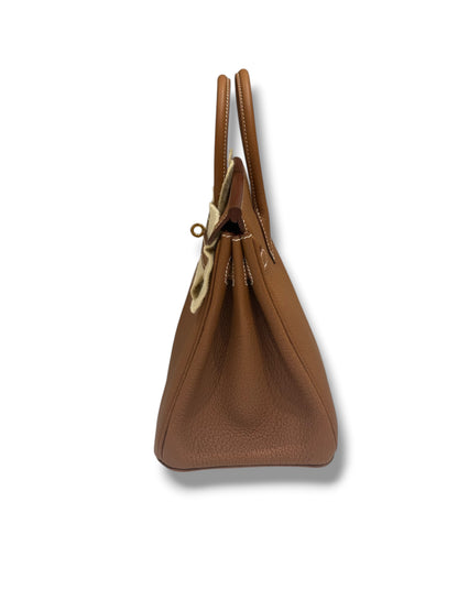 Hermès – Birkin 25 aus Togo-Leder, Gold, GHW