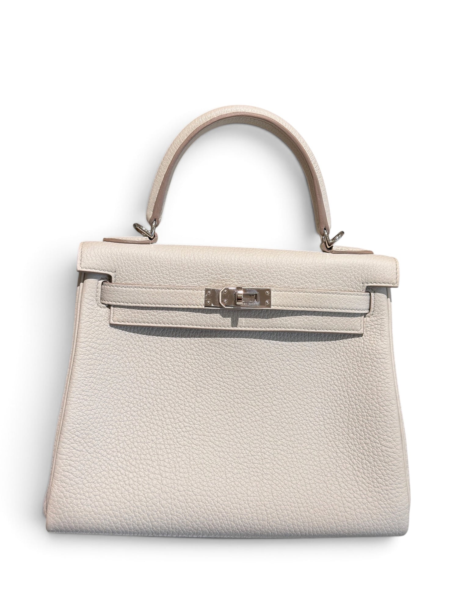 Hermès - Sac Kelly 25 Togo Béton