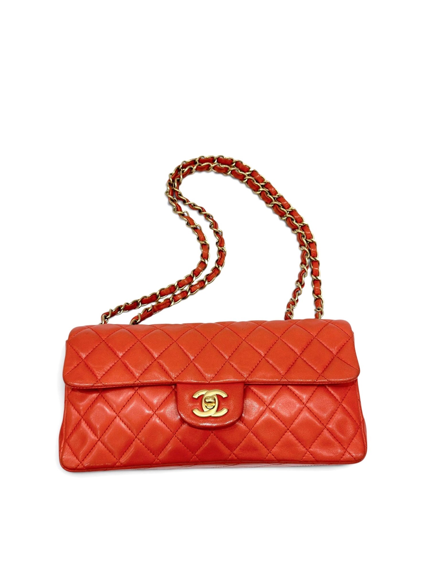 Chanel - Sac timeless allongé rose corail