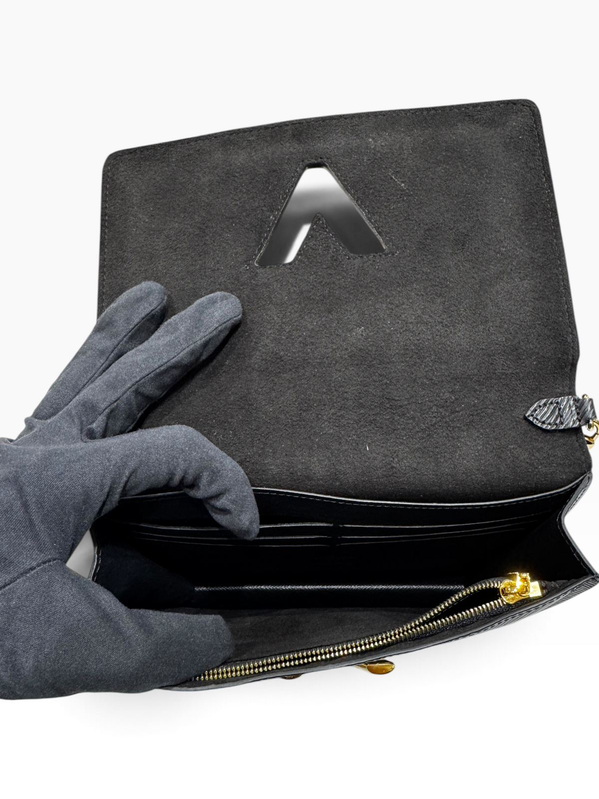 Louis Vuitton - Sac porté épaule twist cuir épi noir