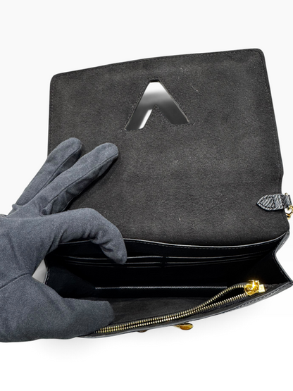 Louis Vuitton - Sac porté épaule twist cuir épi noir