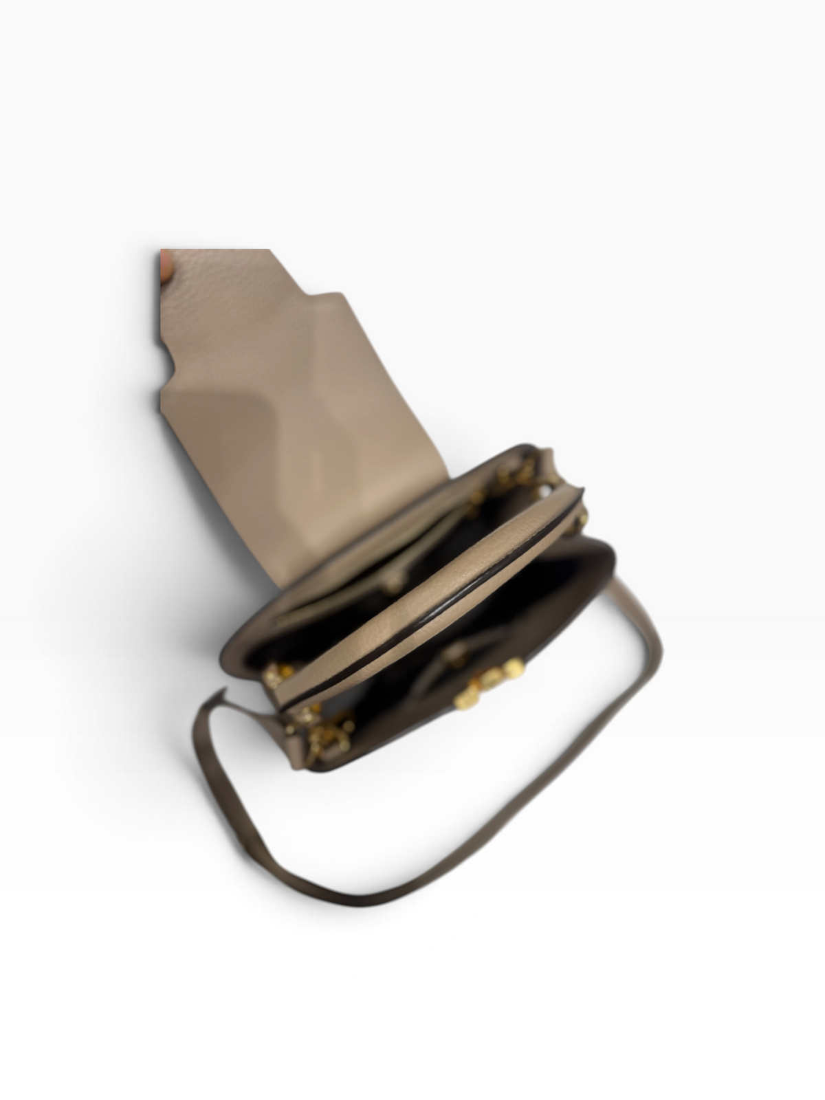 Louis Vuitton - Sac Capucines BB cuir galet