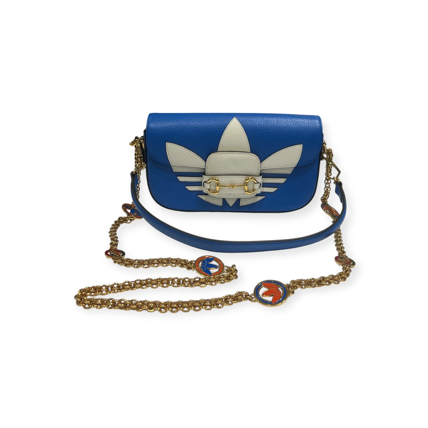 Gucci - Sac Adidas Cuir Bleu Edition Limitée | Les Folies d&
