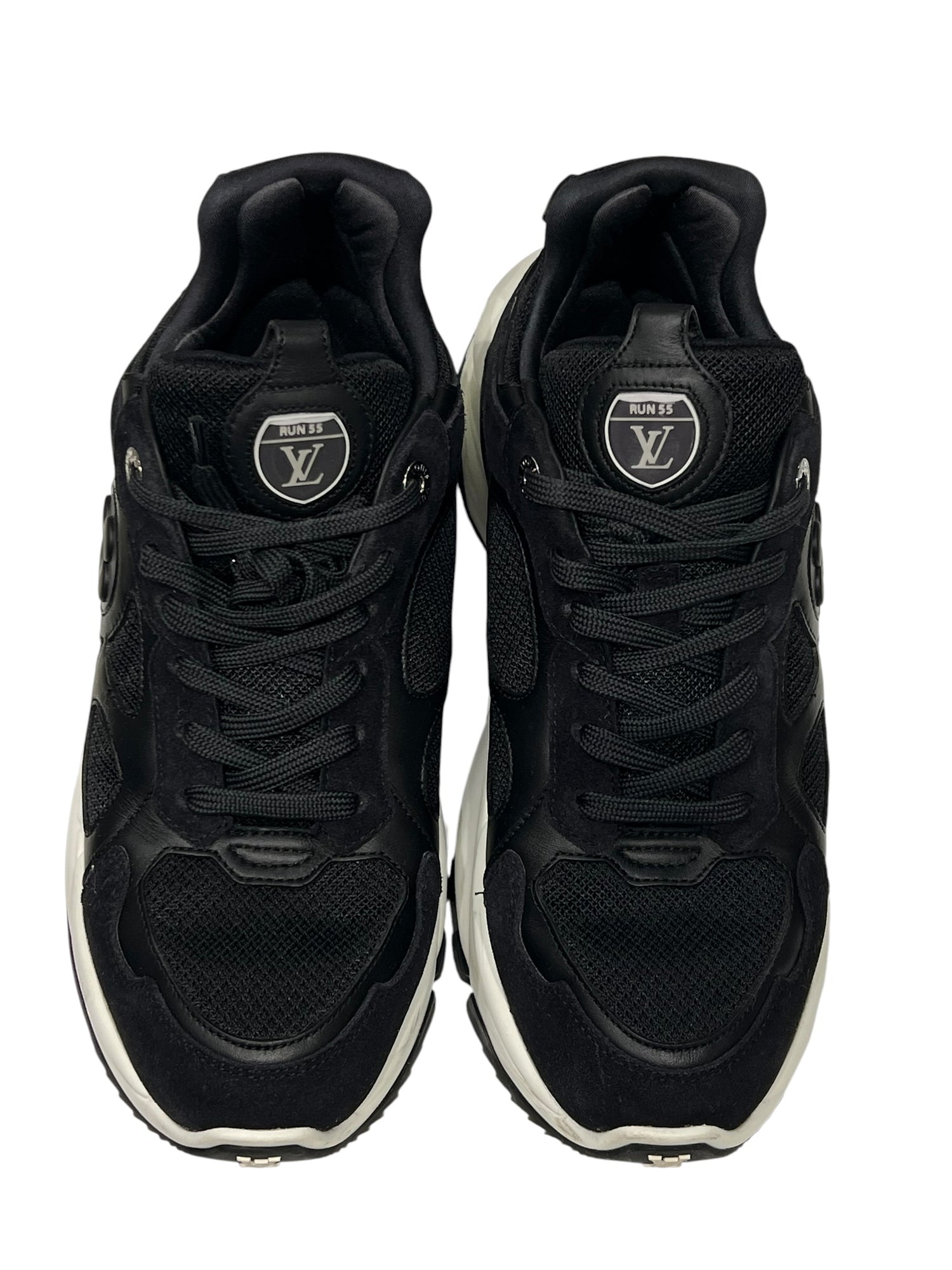 Louis Vuitton - Sneakers run 55 noires T 39