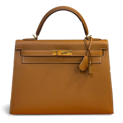 Hermès - Sac Kelly 32 Gold Epsom