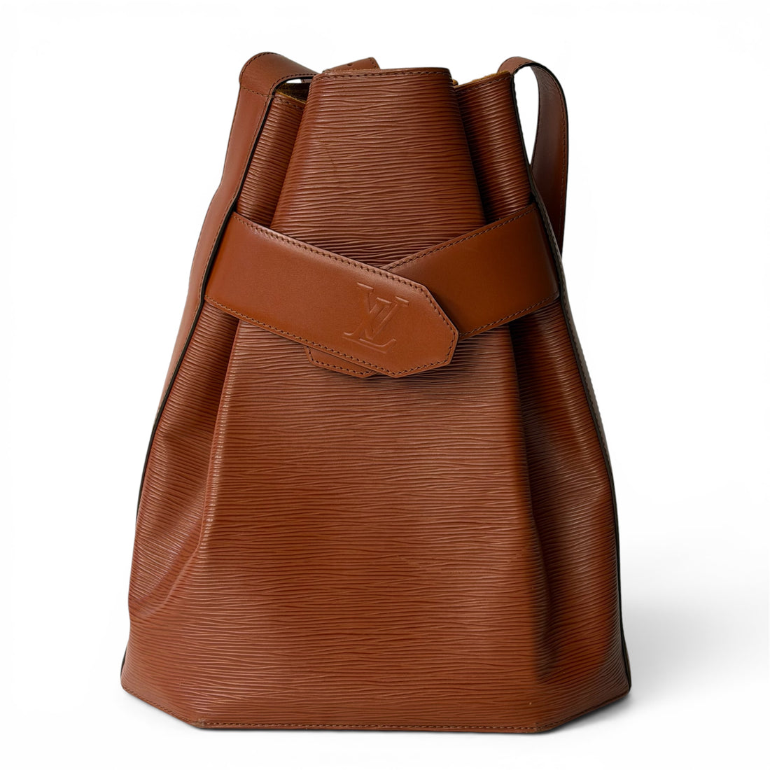 Louis Vuitton - Sac Seau cuir épi marron