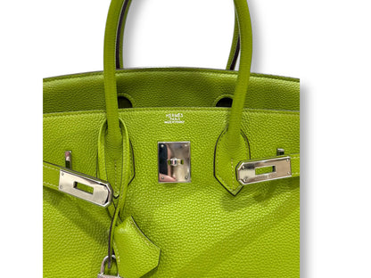 Hermès - Sac Birkin 30 Vert Kiwi