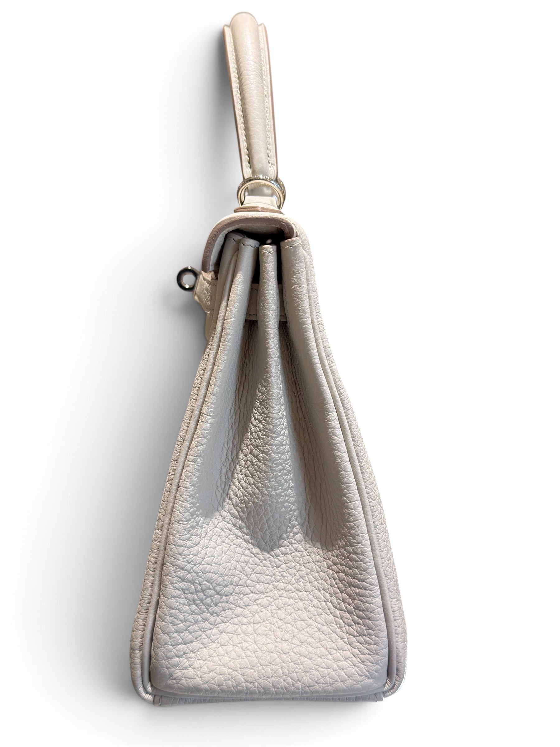 Hermès - Sac Kelly 25 Togo Béton