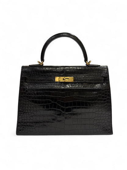Hermès - Sac Kelly 32 crocodile