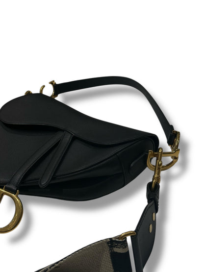 Dior - Sac Saddle à bandoulière noir
