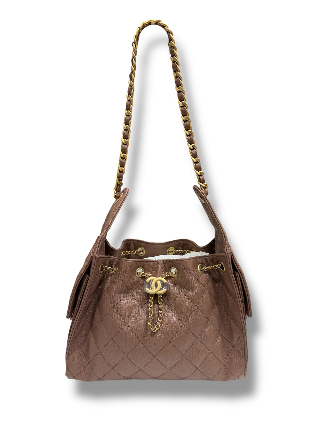 Chanel - Sac modèle 25 small marron