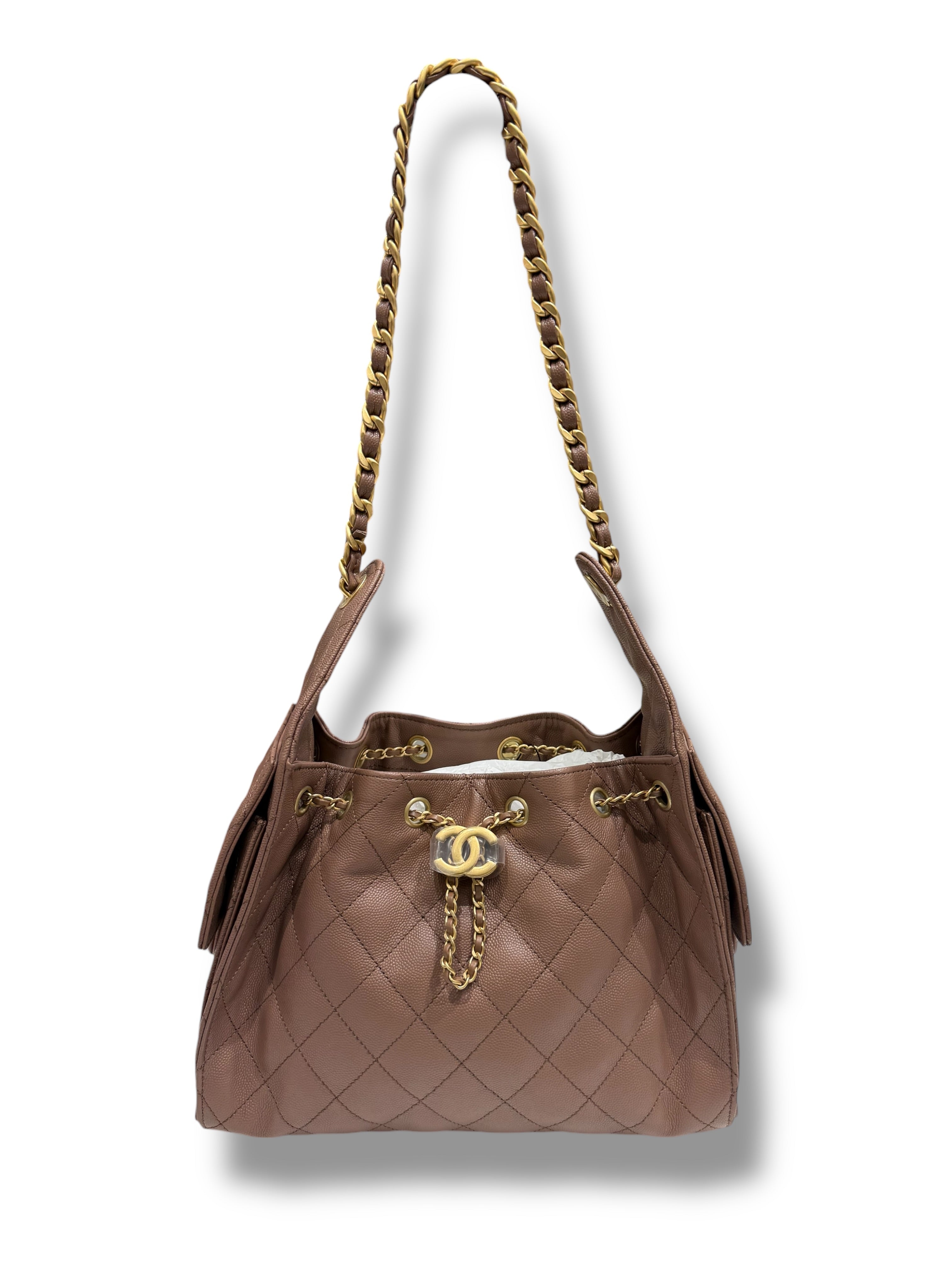 Chanel - Sac modèle 25 small marron