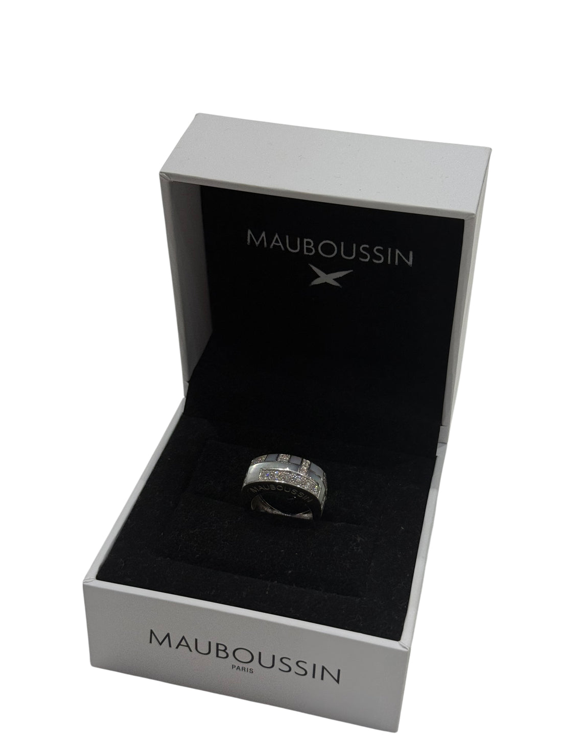 Mauboussin Bague Belle de jour Or blanc Nacre, Diamant