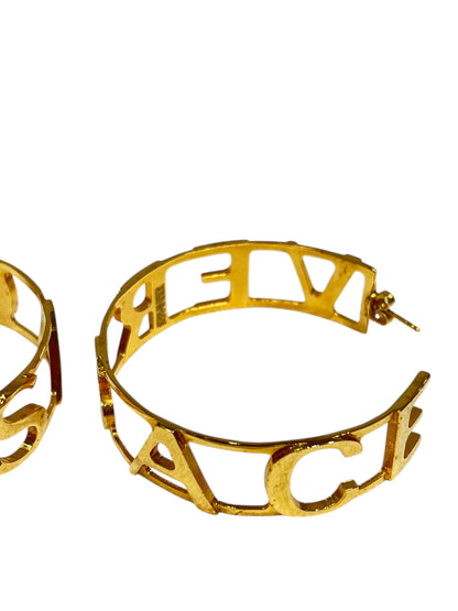 Versace - grandes créoles dorées
