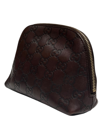 Gucci - pochette cuir brun