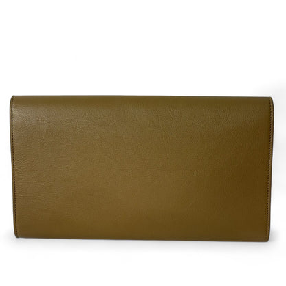 Saint Laurent - Pochette en cuir logo