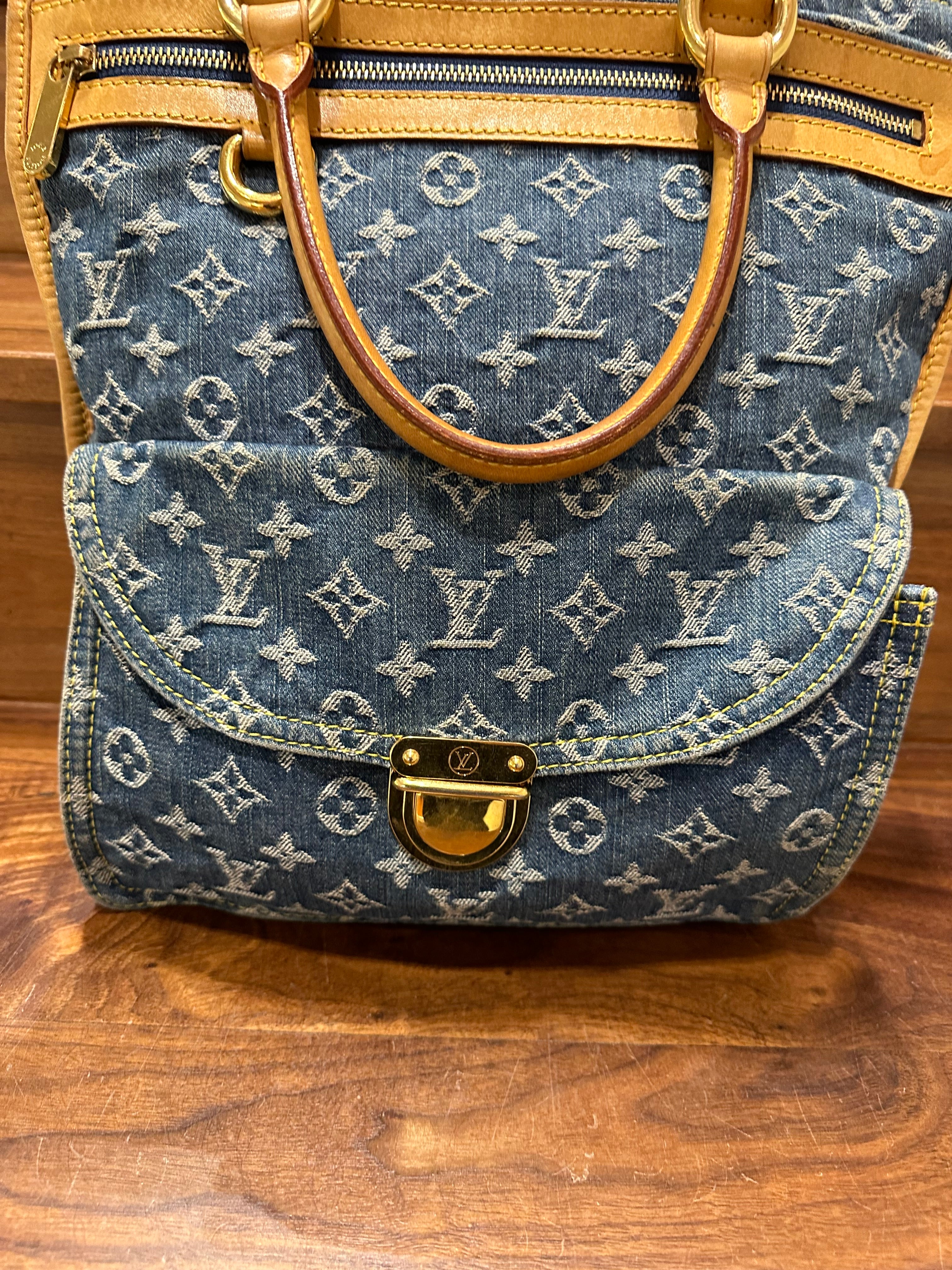 Louis Vuitton – Denim-Einkaufstasche