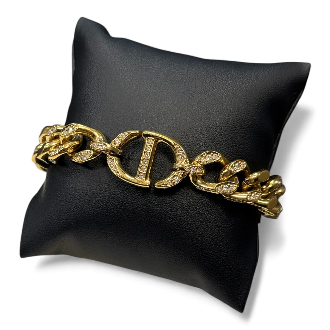 Dior - Bracelet CD strass