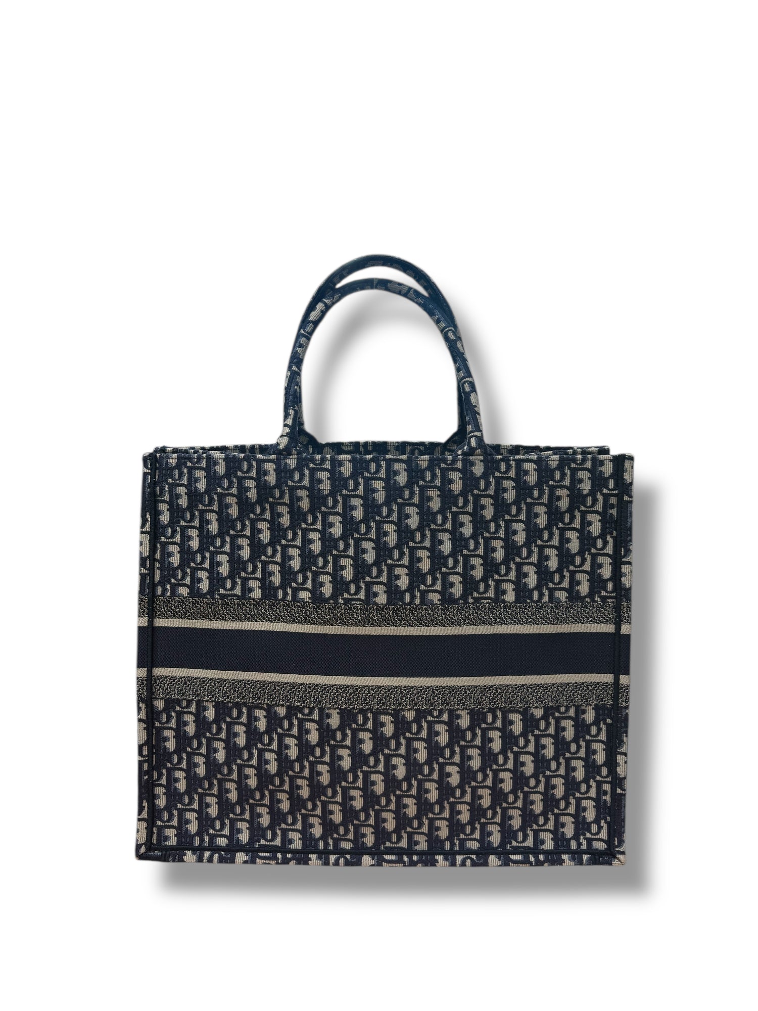 Dior - Sac Tote bag toile Oblique GM