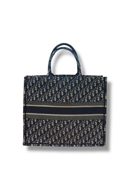 Dior - Sac Tote bag toile Oblique GM