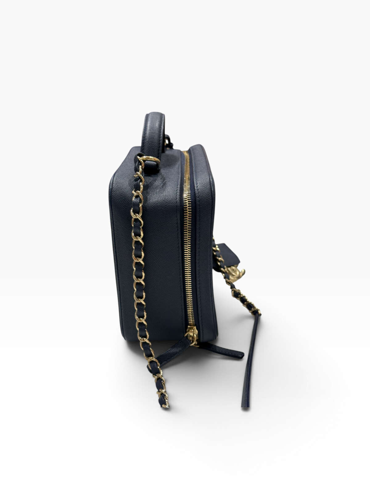 Chanel - Sac camera vanity bleu navy