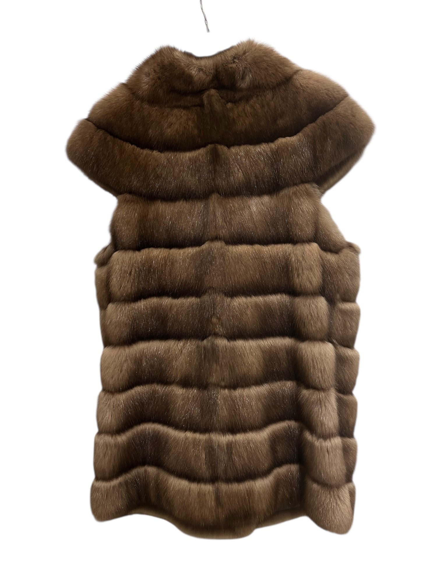 Gilet zibeline brun T40